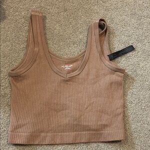 Urban Outfitters Brown Ribbed tank top